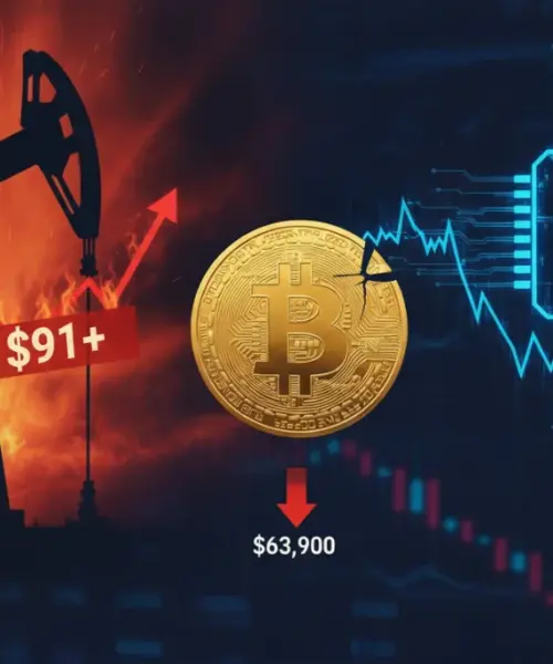 Bitcoin sous 64 000 $ : pétrole, IA et Fed en cause