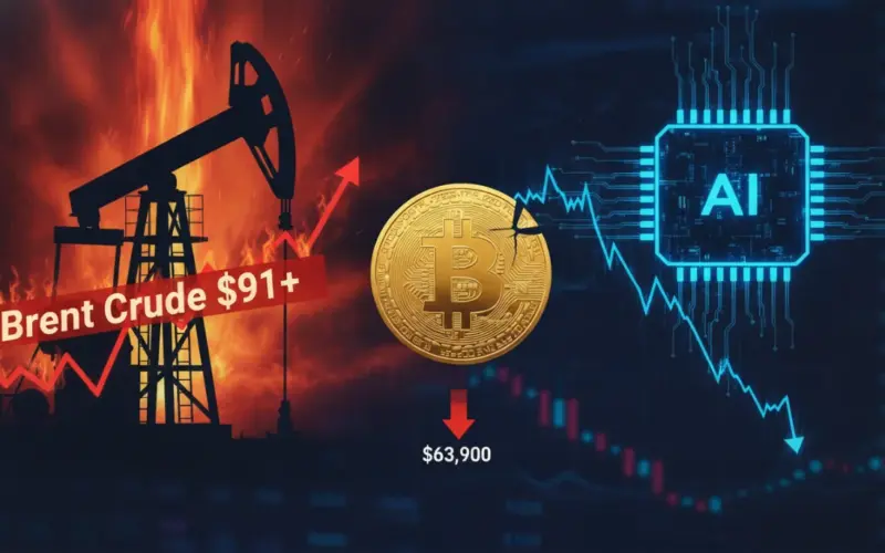 Bitcoin sous 64 000 $ : pétrole, IA et Fed en cause