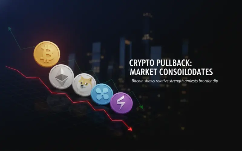 Repli mesuré des cryptos après la poussée tech